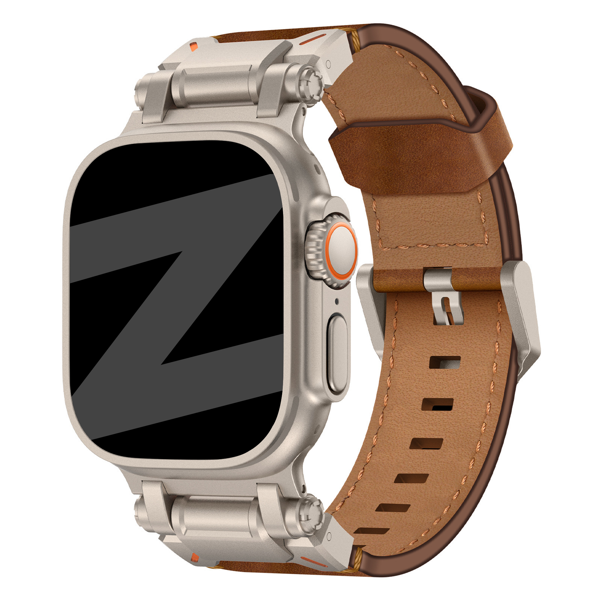 Bandz Apple Watch Ultra Leather Strap 'Explorer' (Brown)