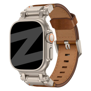 Bandz Correa cuero 'Explorer' Apple Watch (marrón)