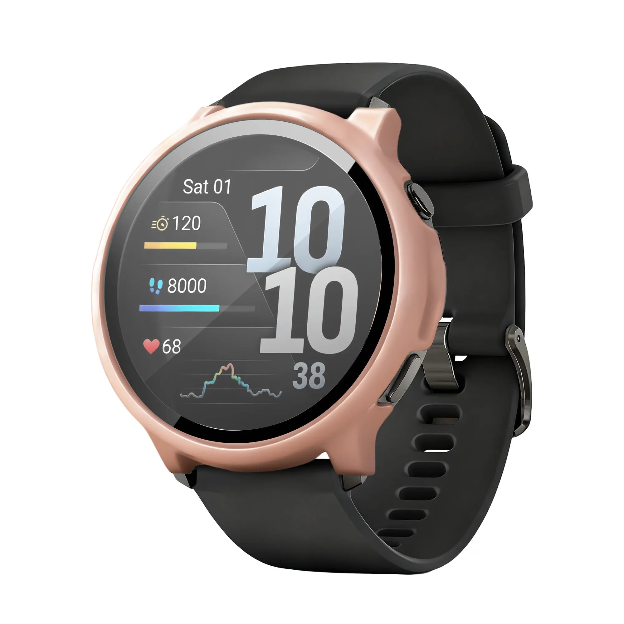 Bandz Protector PC con vidrio Garmin Venu 4 - 41mm (rosa)