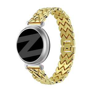 Bandz Pebble Round 2 - 14mm Metal Strap 'V-Type' (Gold)