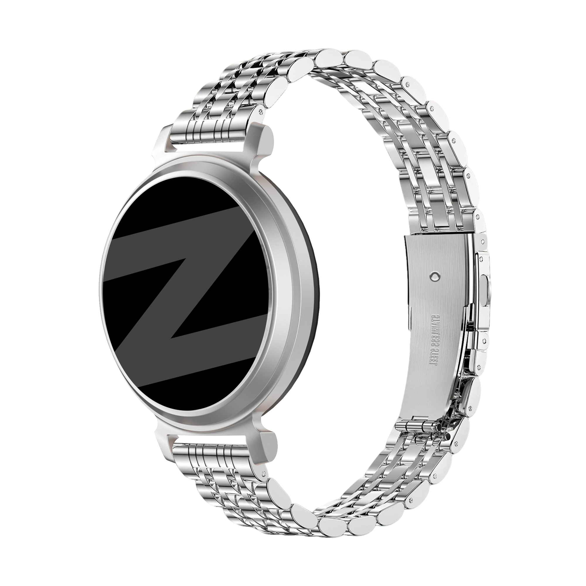 Bandz Correa acero 'Deluxe' Pebble Round 2 - 14mm (plata)