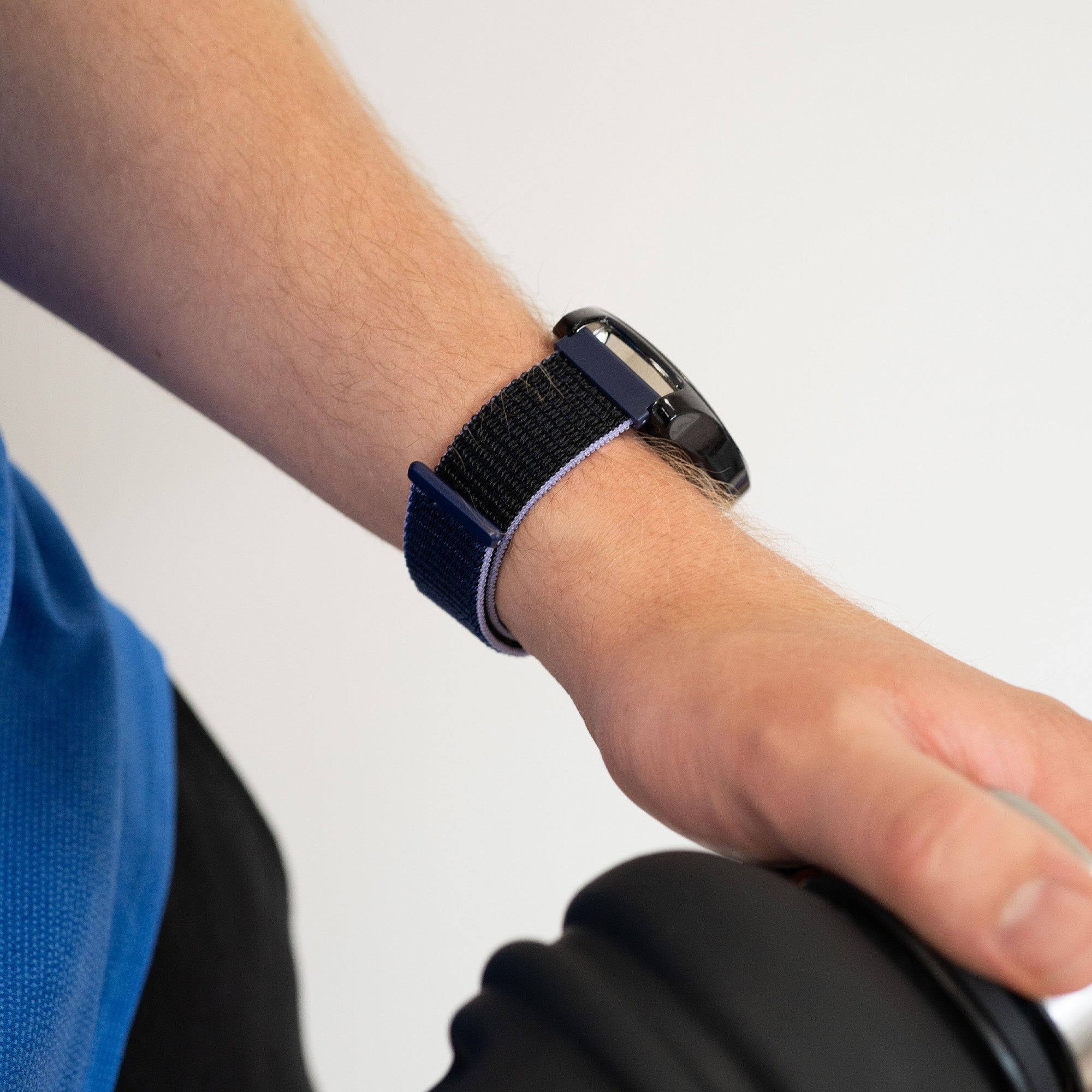 Correa nylon Garmin Vivoactive 4 (azul/negro)