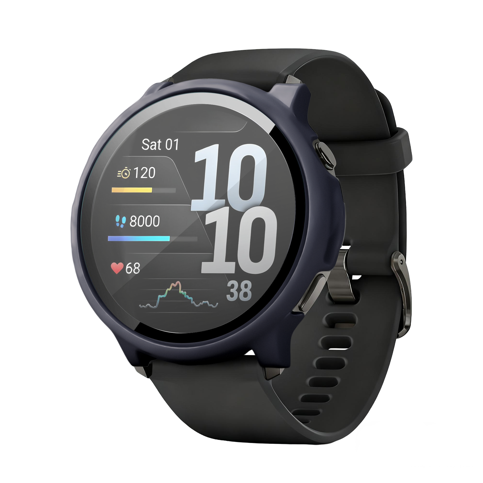 Bandz Protector PC con vidrio Garmin Venu 4 - 45mm (azul)