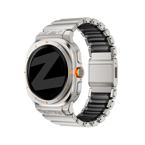 Bandz Correa titanio 'Hybrid' Samsung Galaxy Watch Ultra (titanio/negro)