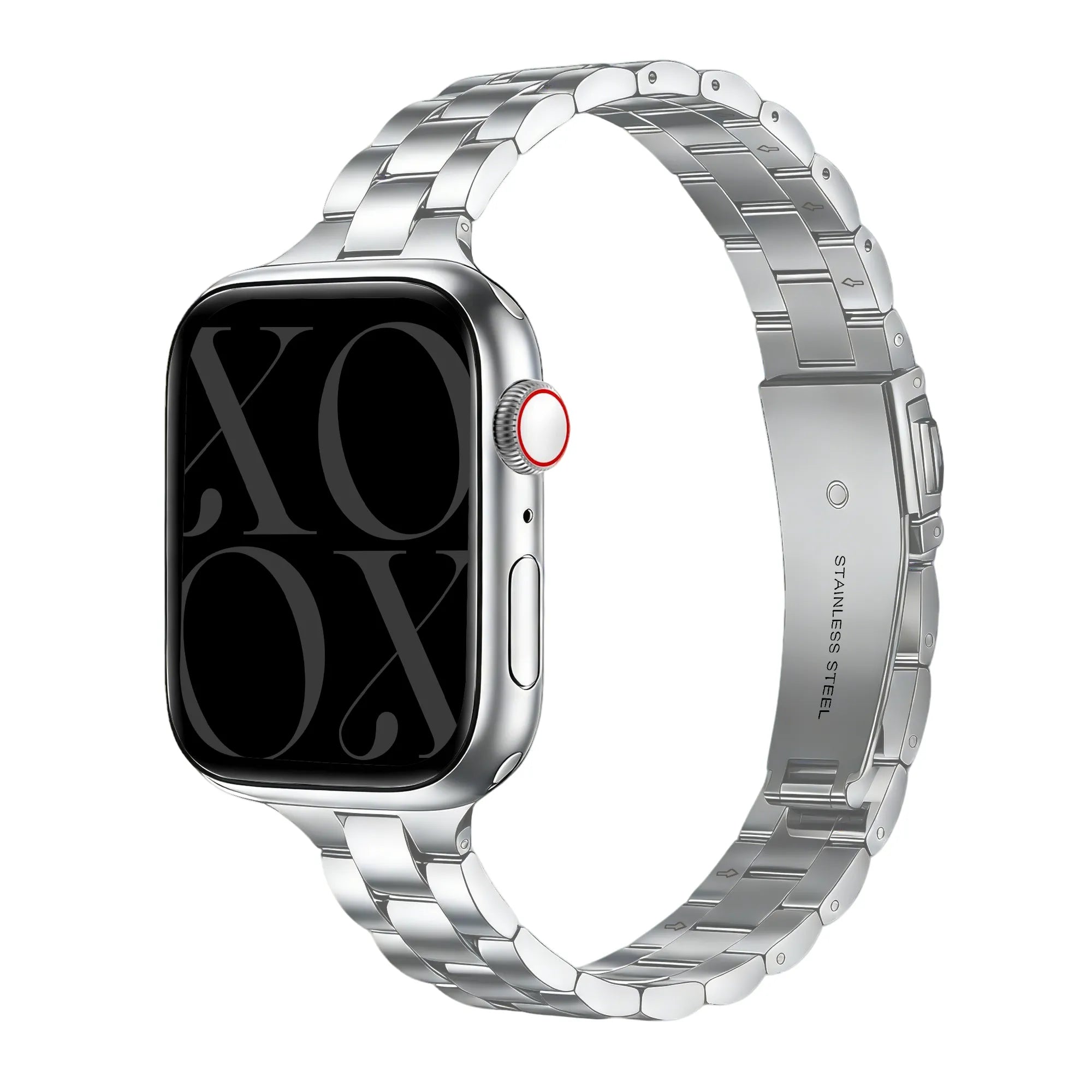 xoxo Wildhearts Correa acero fina Apple Watch (plata)