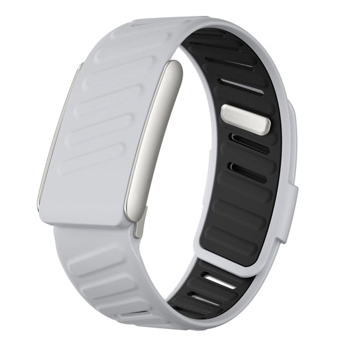 Correa deportiva compatible con Whoop 5.0 (gris claro/negro)
