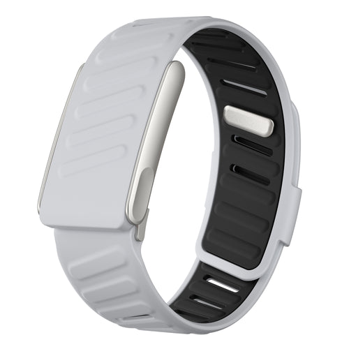Correa deportiva compatible con Whoop MG (gris claro/negro)