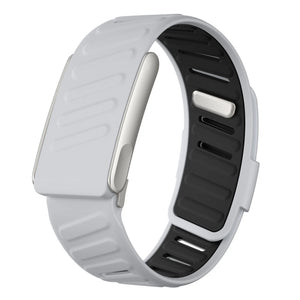 Correa deportiva compatible con Whoop MG (gris claro/negro)