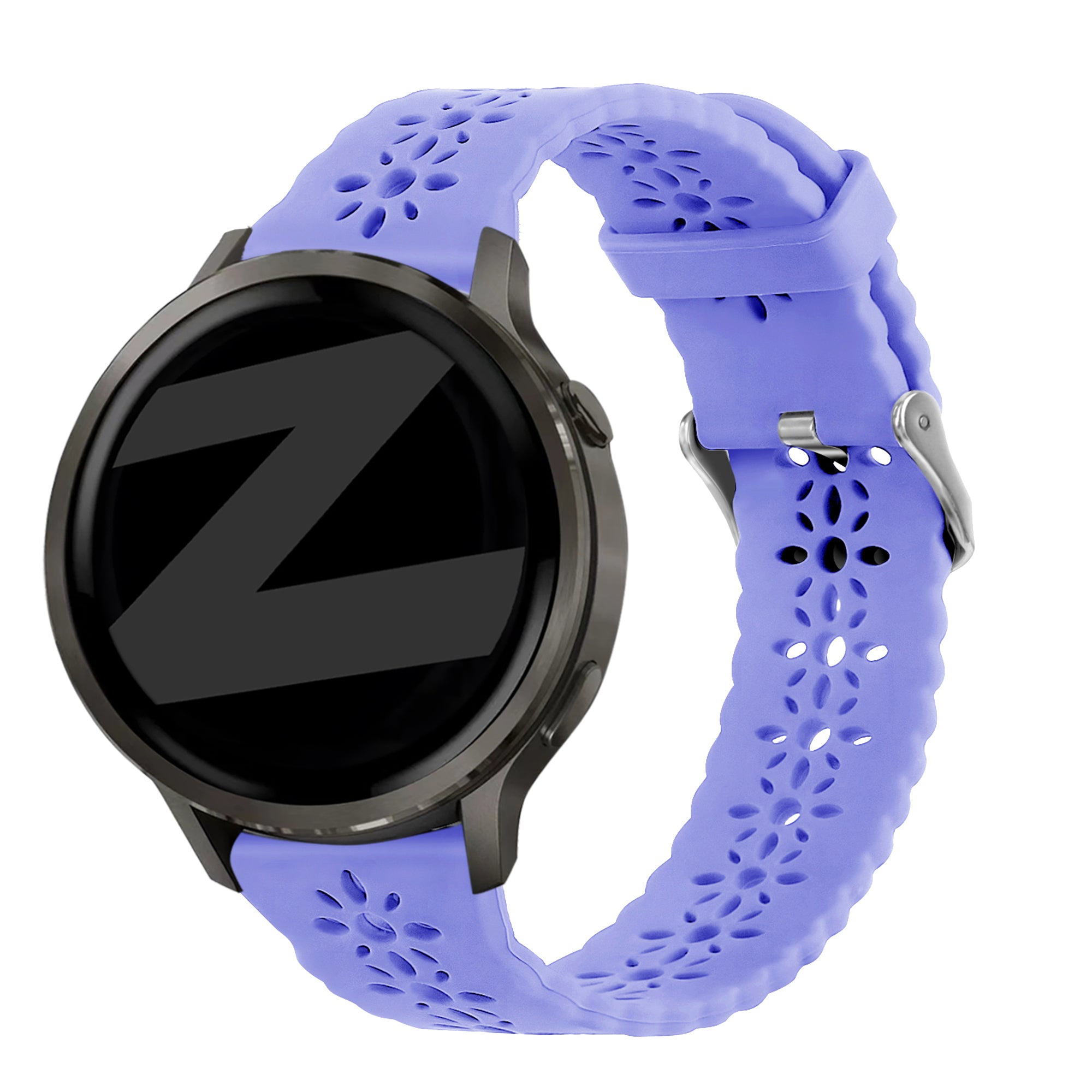 Bandz Garmin Vivoactive 3 Silicone Strap 'Lace' (Light Purple)