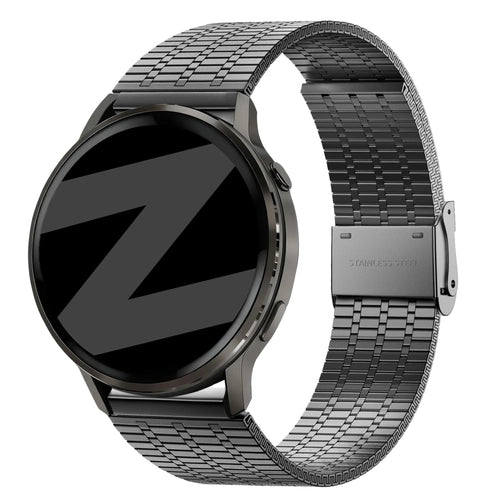 Bandz Correa acero ajustable Garmin Forerunner 70 (negro)