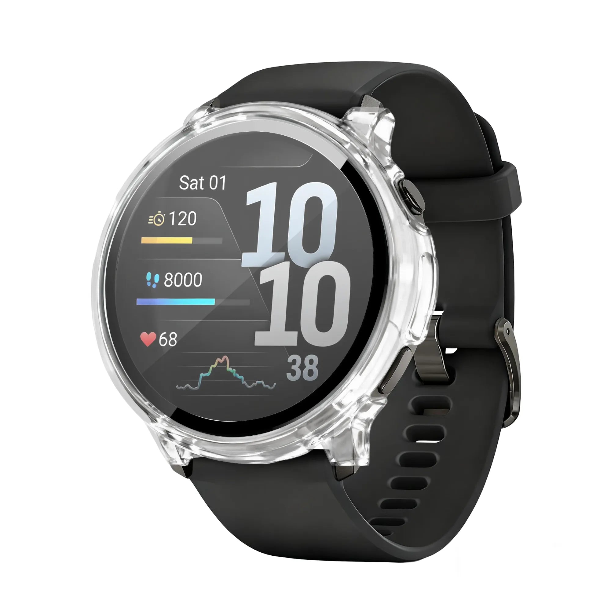 Bandz Protector PC con vidrio Garmin Venu 4 - 45mm (transparente)