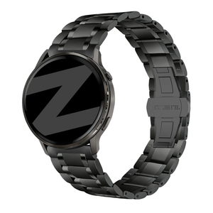 Bandz Correa acero con eslabones 'Deluxe' Garmin Forerunner 255s (negro)