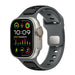Correa de silicona premium outdoor Apple Watch (negra/gris)
