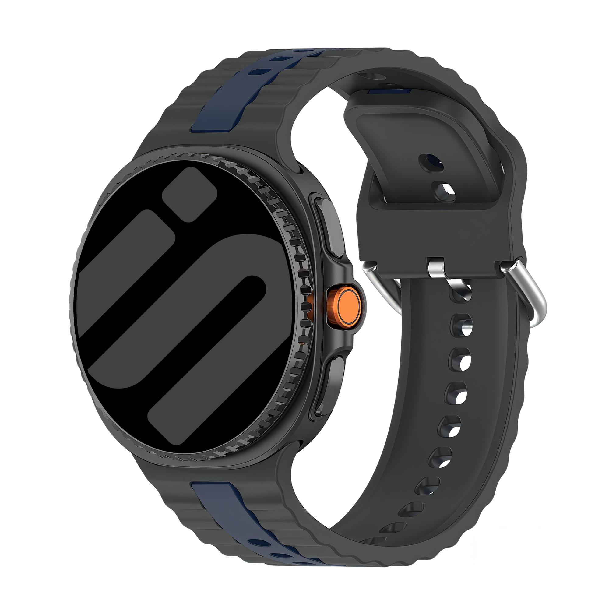 Correa deportiva duo Samsung Galaxy Watch 8 - 40mm (gris oscuro/azul)