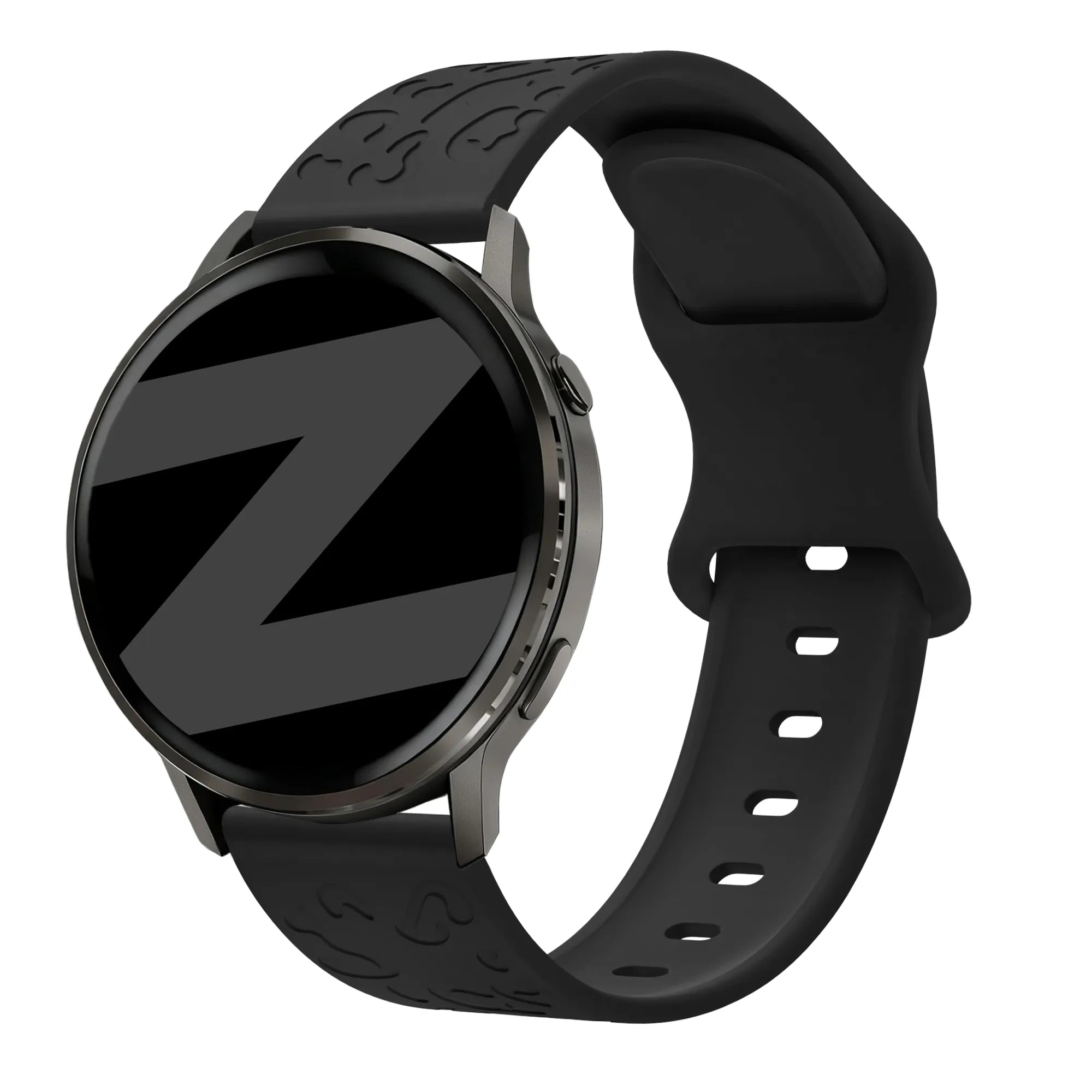 Bandz Garmin Forerunner 70 Silicone Strap 'Leopard' (Black)
