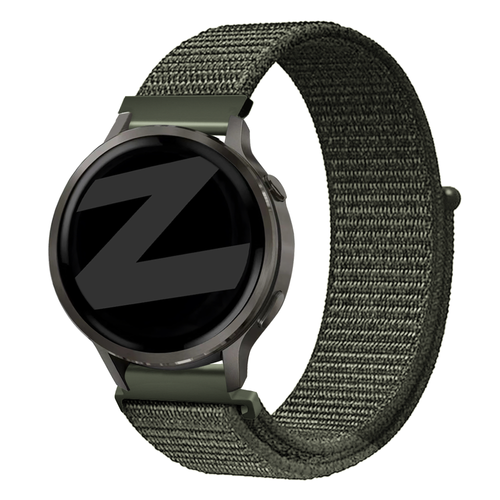Bandz Garmin Venu 4 - 41mm Nylon Loop Strap (Dark Green)