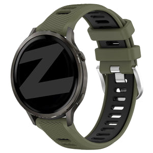Bandz Correa deportiva con hebilla Garmin Vivoactive 4s (verde oliva/negro)