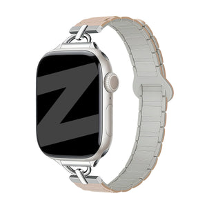 Bandz Correa silicona magnético 'fino' Apple Watch (beige)