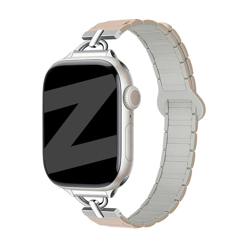 Bandz Correa silicona magnético 'fino' Apple Watch (beige)