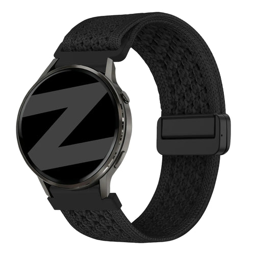 Bandz Oppo Watch X2 Mini Vintage Nylon Strap (Black)
