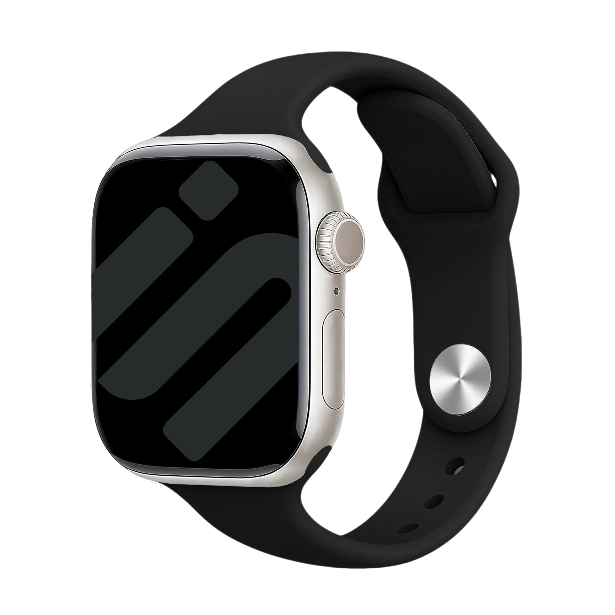 Correa de silicona Slimfit Apple Watch (negro)