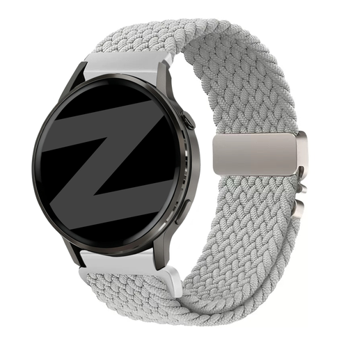 Bandz Correa trenzada 'Parachute' Garmin Forerunner 255 (gris claro)