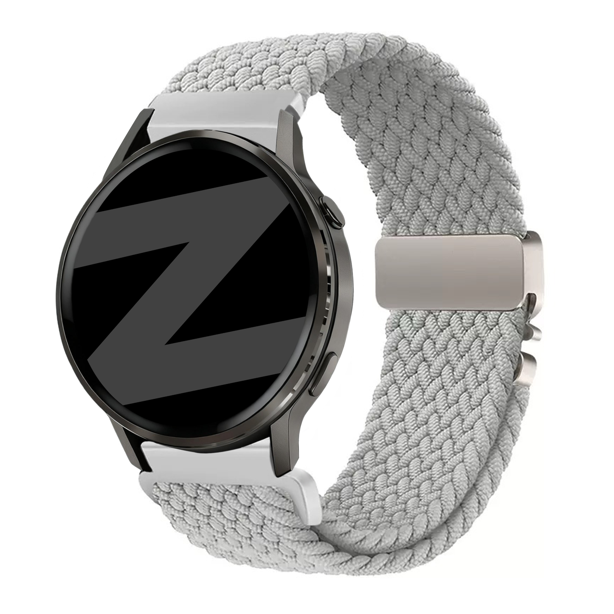 Bandz Correa trenzada 'Parachute' Garmin Forerunner 265 (gris claro)
