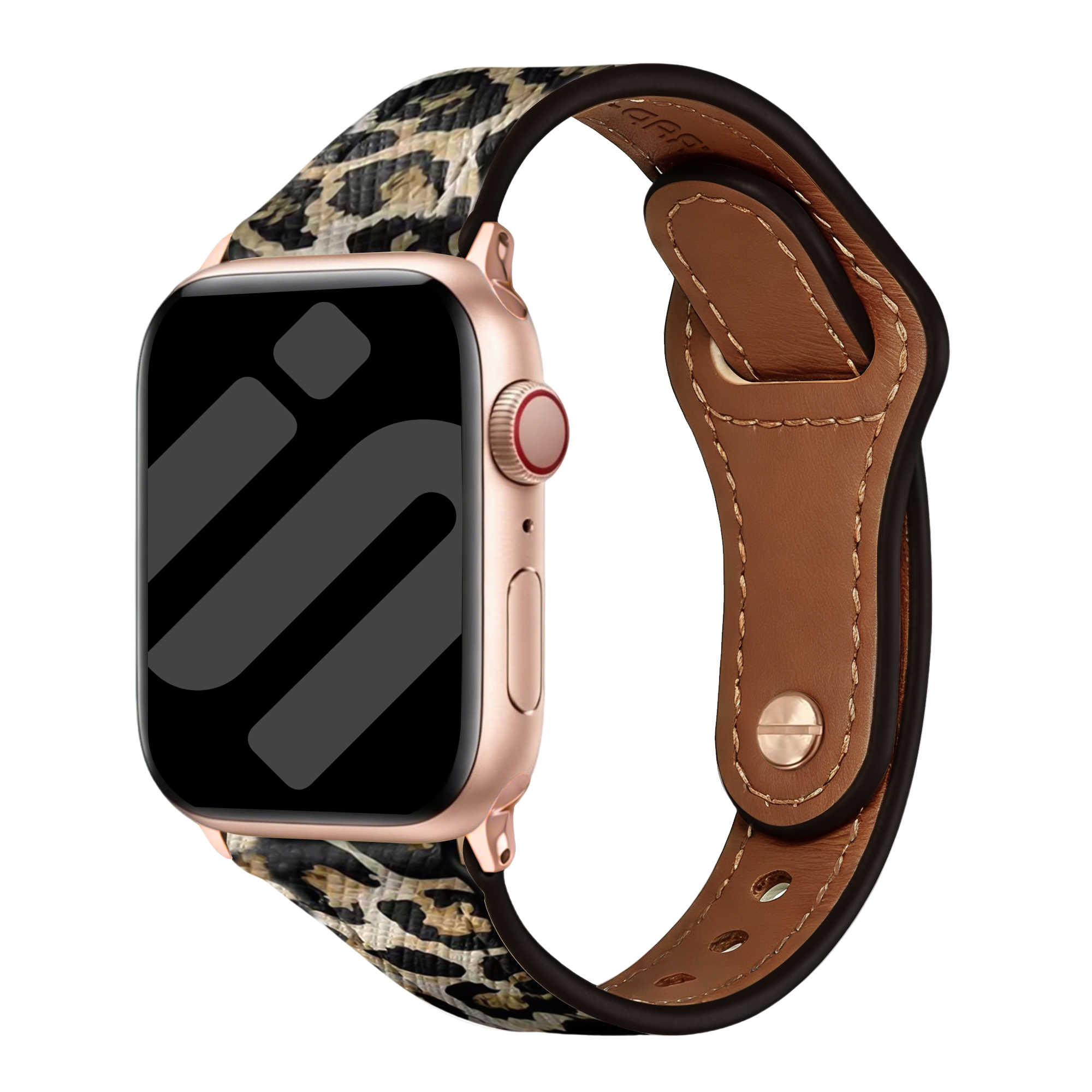 Apple Watch Leather Strap (Leopard)