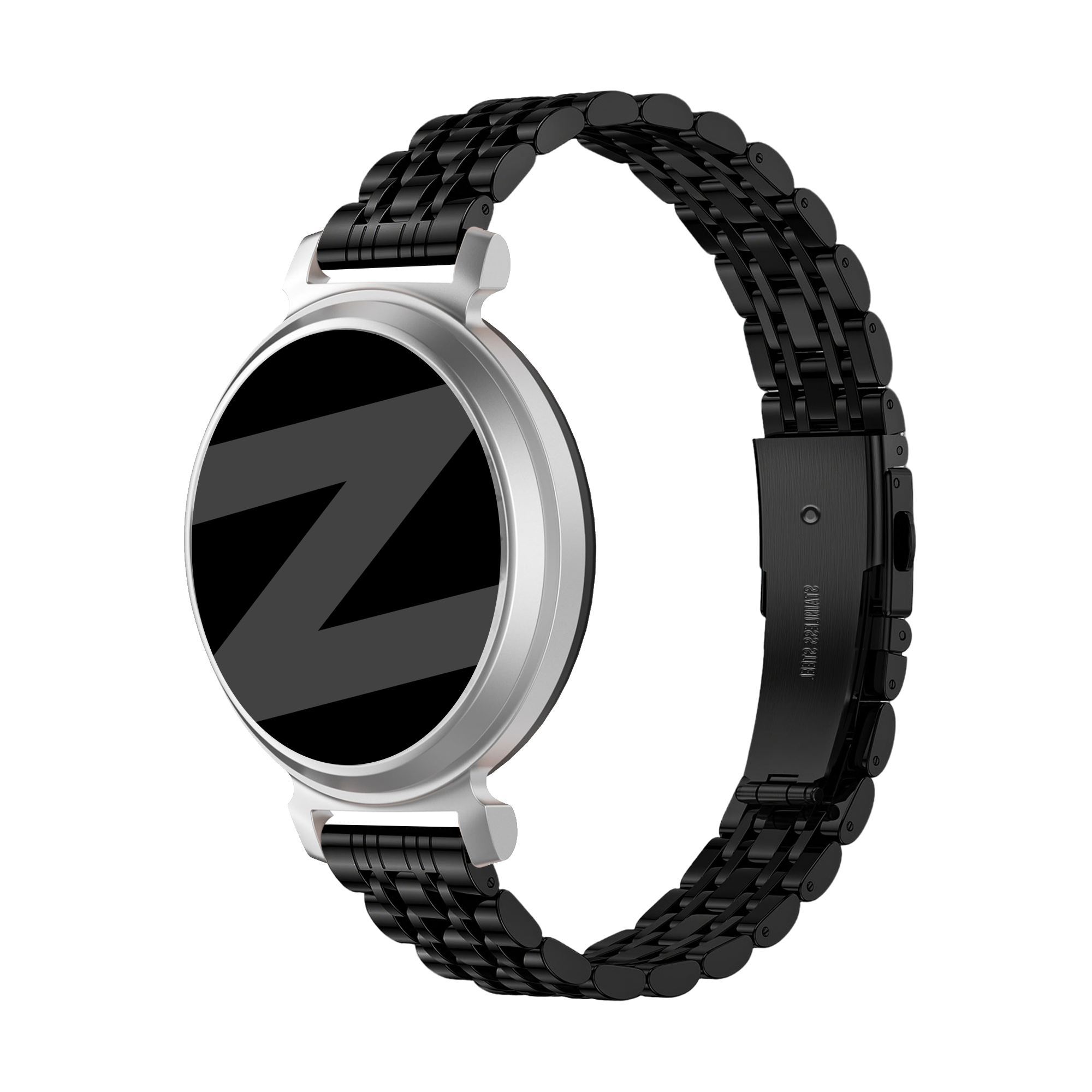 Bandz Correa acero 'Deluxe' Pebble Round 2 - 14mm (negro)