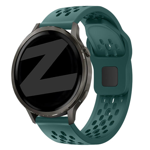 Bandz Garmin Vivomove Sport Silicone Strap 'Air' (Dark Green)