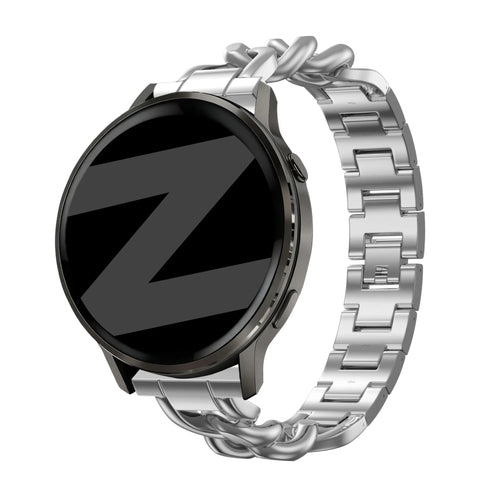 Bandz Huawei Watch GT 7 - 41mm Metal Strap 'Chains' (Silver)