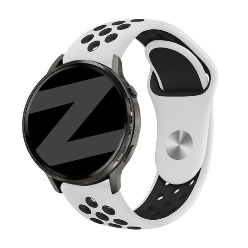 Bandz Correa deportiva 'Deluxe' Garmin Vivomove Sport (blanco/negro)