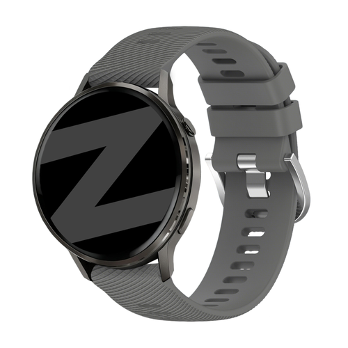 Bandz Correa silicona 'Deluxe' Garmin Vivoactive 4s (gris oscuro)