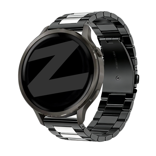 Bandz Garmin Vivomove Luxe Steel Strap 'Classic' (Black/Silver)