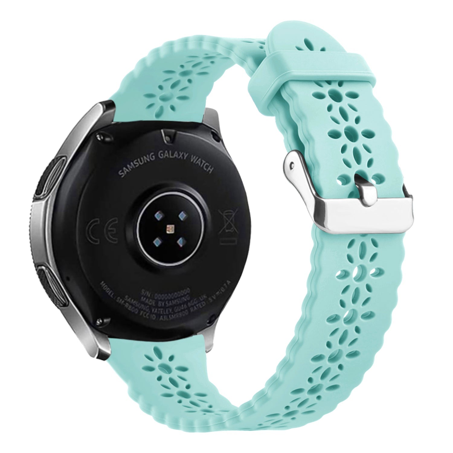 Amazfit Bip 3 (Pro) Patterned Silicone Strap (Blue Sea Green)