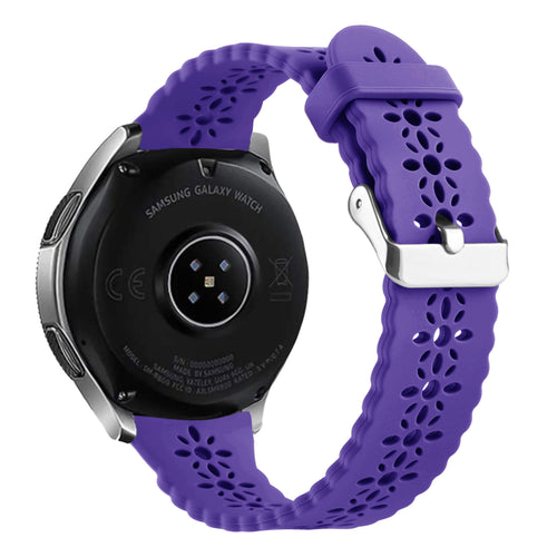 Correa de silicona con relieve Amazfit Bip U (Pro) (morado oscuro)