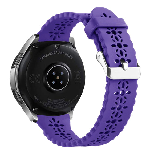 Correa de silicona con relieve Amazfit Bip 3 (Pro) (morado oscuro)