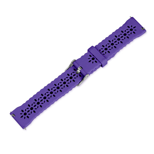 Correa de silicona con relieve Amazfit Bip U (Pro) (morado oscuro)