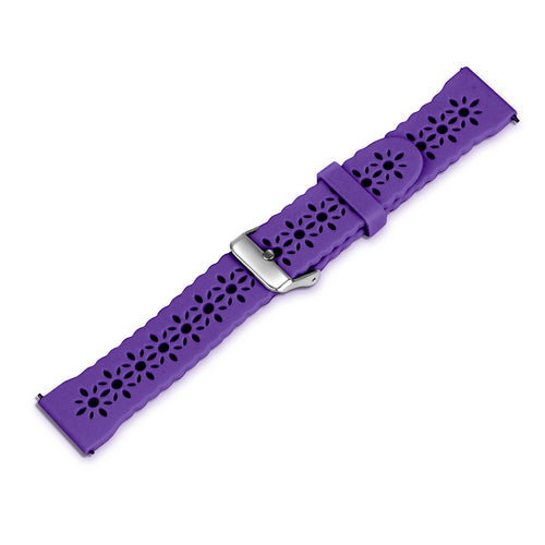 Correa de silicona con relieve Amazfit Bip U (Pro) (morado oscuro)