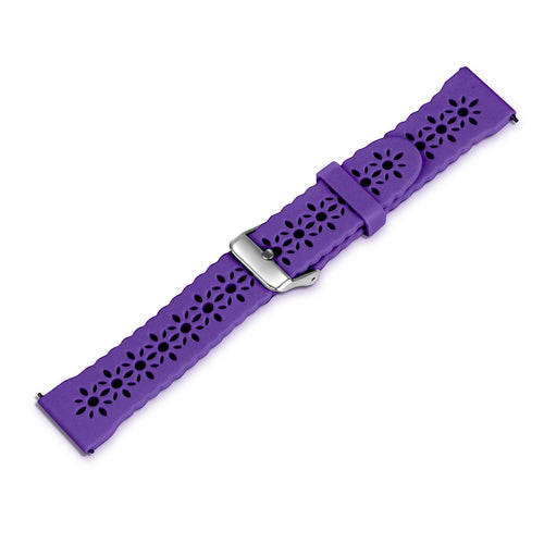 Correa de silicona con relieve Amazfit GTR Mini (morado oscuro)