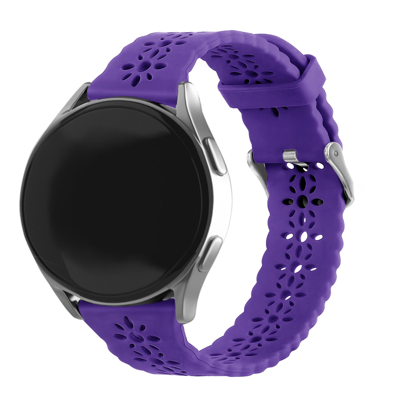Correa de silicona con relieve Amazfit Bip U (Pro) (morado oscuro)
