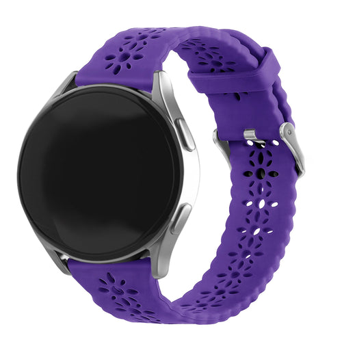 Correa de silicona con relieve Amazfit GTR Mini (morado oscuro)
