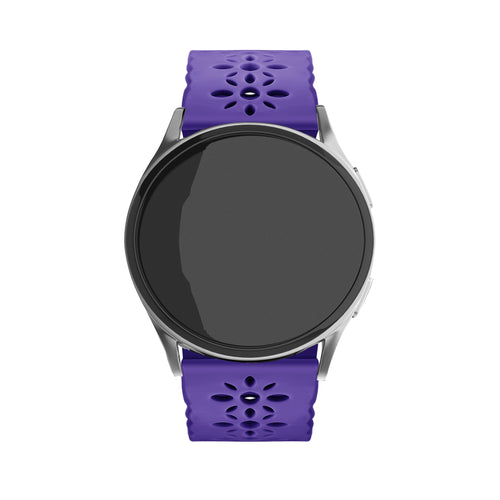 Correa de silicona con relieve Amazfit Bip U (Pro) (morado oscuro)