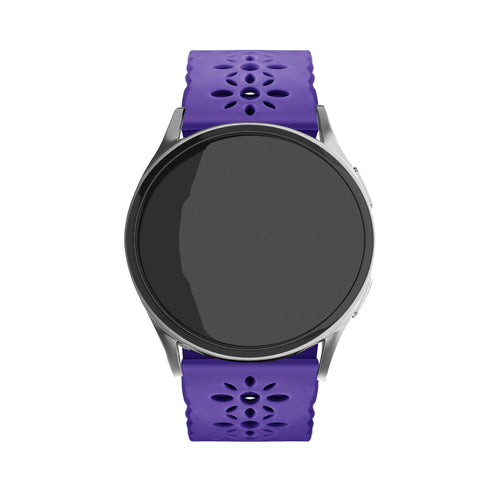 Correa de silicona con relieve Amazfit Bip 3 (Pro) (morado oscuro)
