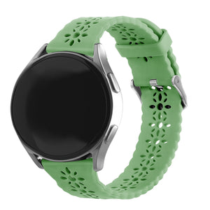 Correa de silicona con relieve Withings Steel HR Sport (verde)