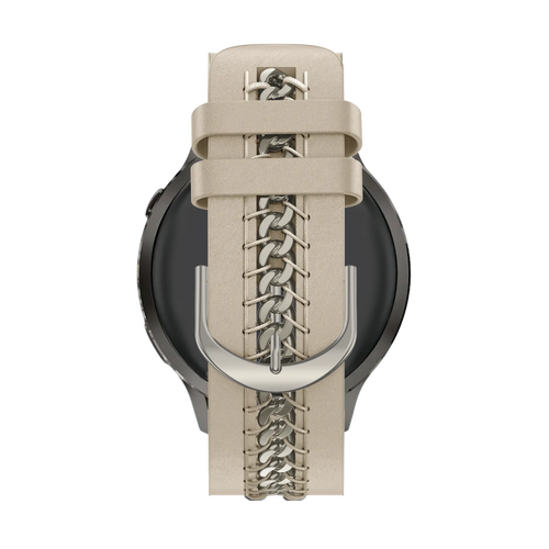 Bandz Xiaomi Amazfit GTS Leather Strap 'Chains' (Beige)