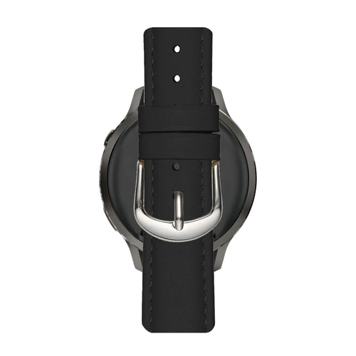 Bandz Samsung Galaxy Watch 4 Classic - 42mm Leather Strap 'Bullet' (Black)