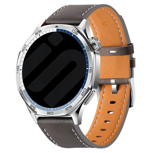 ICE Smart TKS Rectangular 1.41 Leather Strap 'One Push' (Grey)