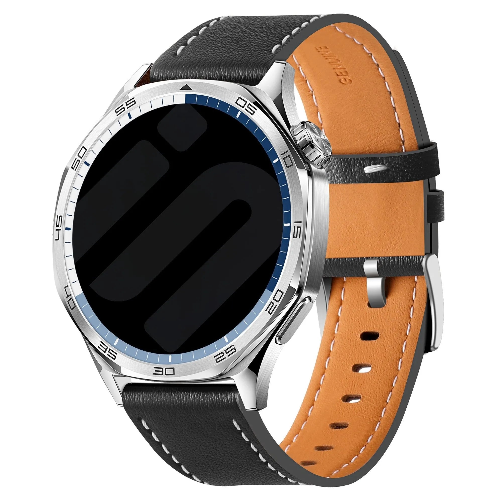 Correa cuero 'One Push' Gard Pro Health 4 Smartwatch (negro)