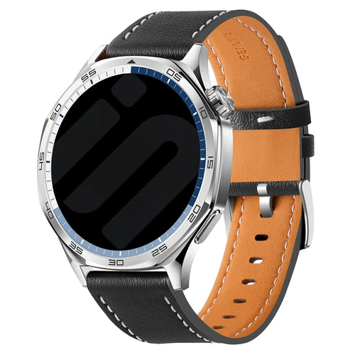 ICE Smart TKS Rectangular 1.41 Leather Strap 'One Push' (Black)